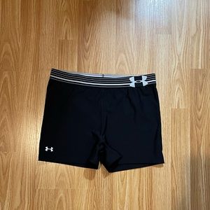 Under armour 3” black shorts